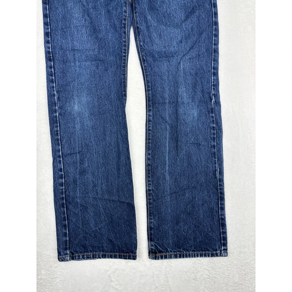 Levis 517 Mens 32x32 Bootcut Jeans Dark Indigo Western Wash Vintage Style Denim